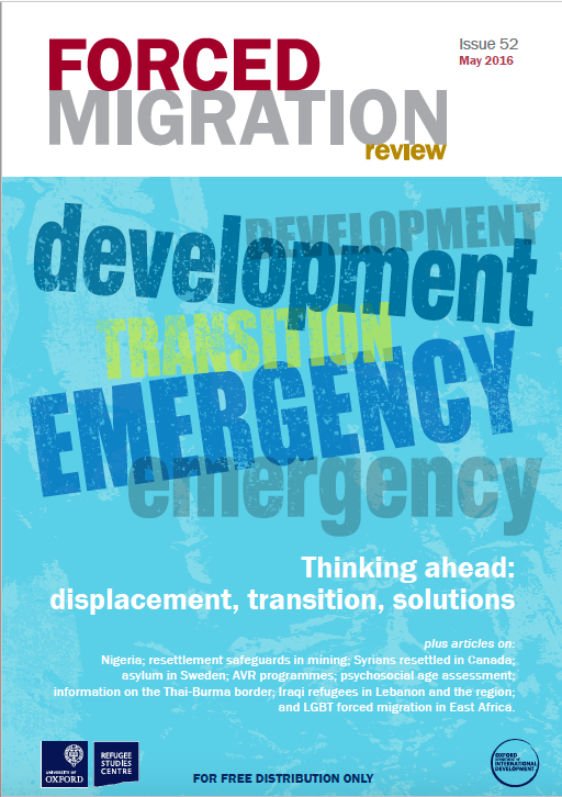 Forced Migration Review 52: Thinking Ahead - Displacement, Transition, Solutions (2016)