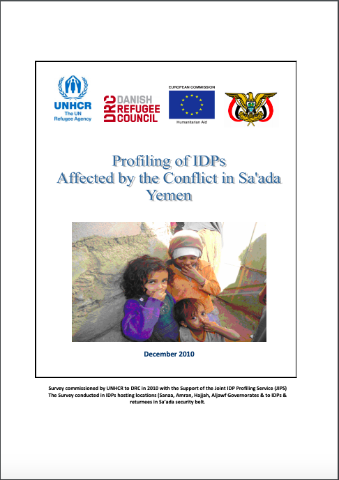 Profiling of IDPs Affected by the Conflict in Sa'ada, Yemen (2010)