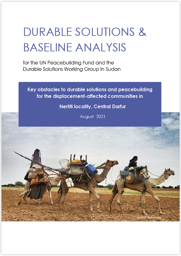 Durable Solutions & Baseline Analysis | Locality Reports (PBF & DSWG Sudan, 2021)